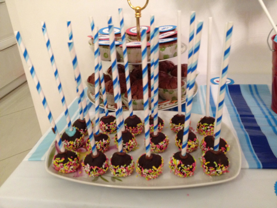 πάρτι στρουμφάκια cakepops 2