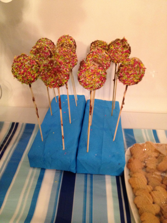 πάρτι στρουμφάκια cakepops