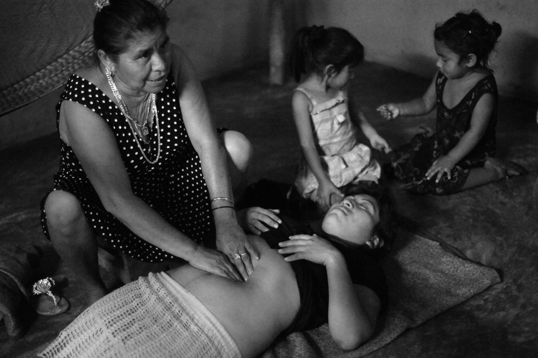 Traditional Mayan midwife Elsa Gonzalez Ayala shows CASA Midwife