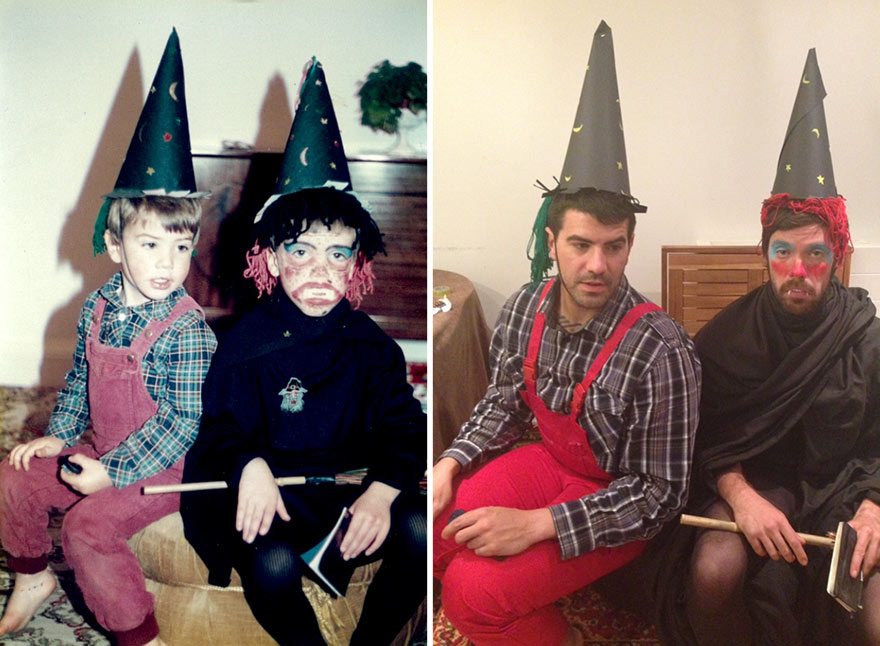 before-and-after-brothers-childhood-photos-parents-anniversary-gift-1