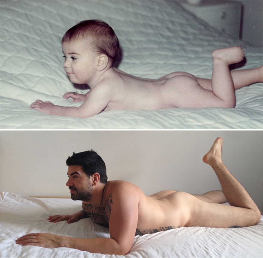 before-and-after-brothers-childhood-photos-parents-anniversary-gift-7