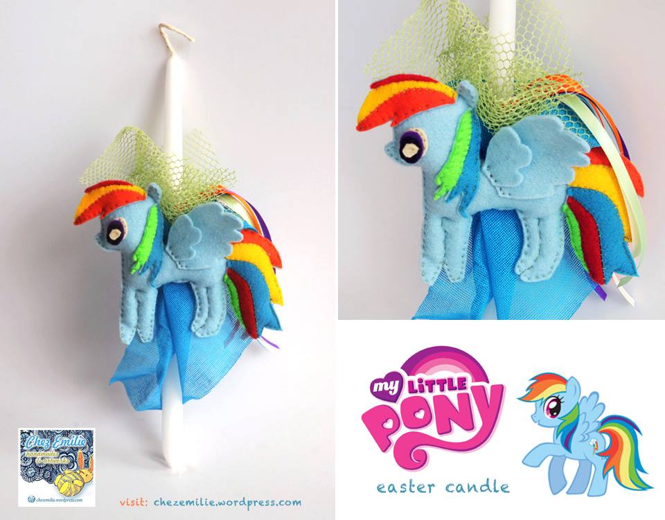 My little pony easter candle_ Chez Emilie